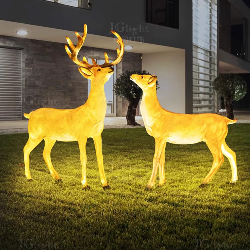 Unique Lighting Decor - Iluminación de animales callejeros, estatua de