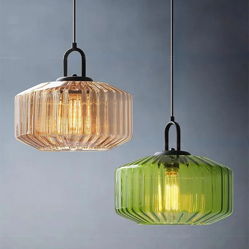 Decor Lighting Fixtures - Lámpara colgante de cristal de Color