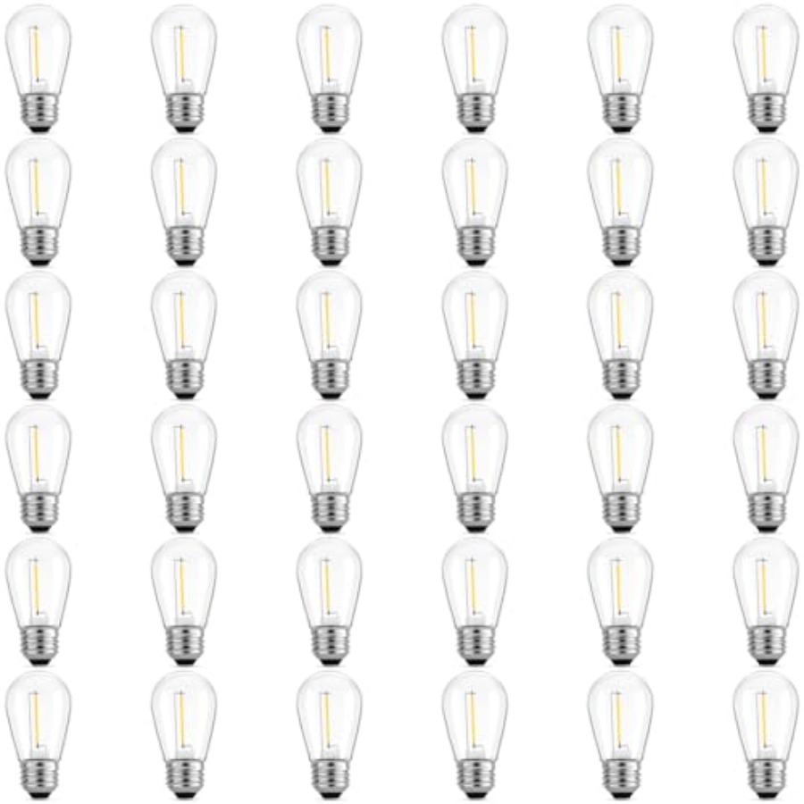 String Light Outdoor - Paquete de 36 Bombillas LED S14
