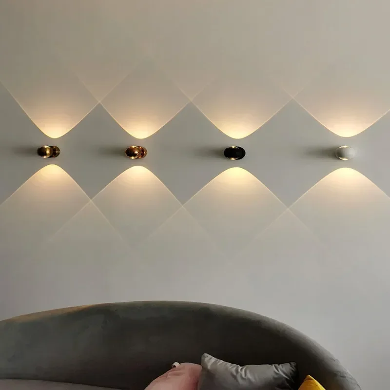 Foyer Lighting Wall Decor - Lámpara LED de pared de cristal