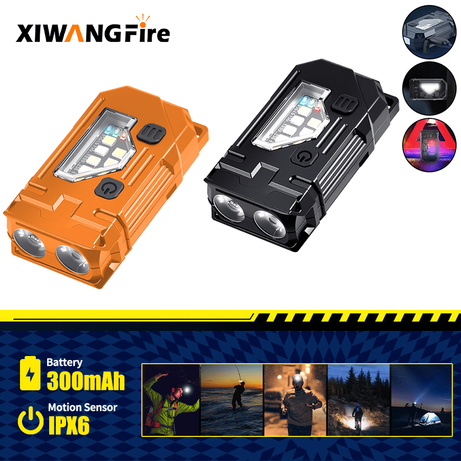 Orange Lighting Decor - Mini Linterna EDC para Llavero -