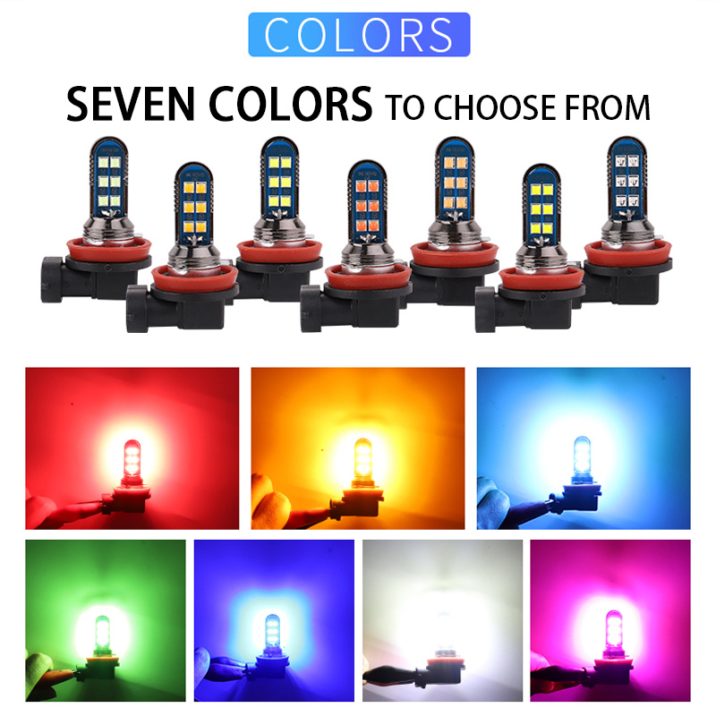 Orange Lighting Decor - Bombillas LED antiniebla para coche, luces