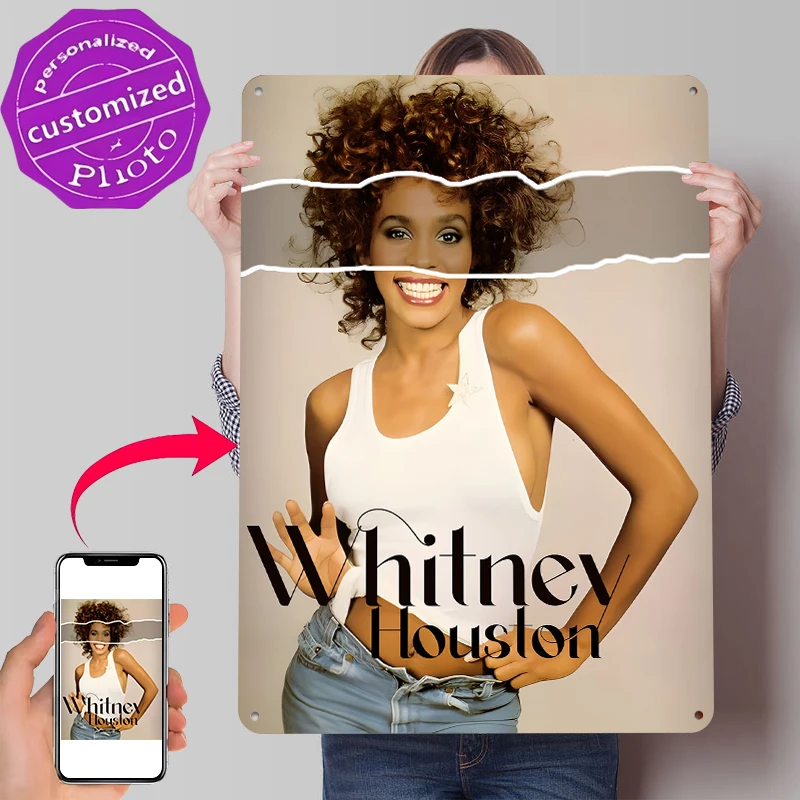 Lighting Decor Houston - Póster 3D de Whitney Houston, Letreros