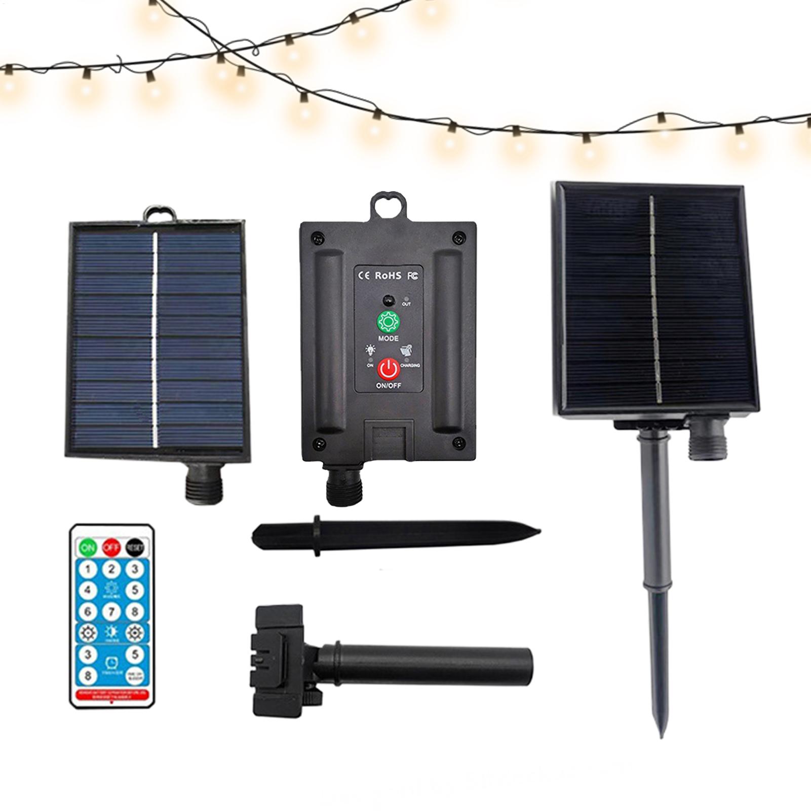 String Light Outdoor - Panel Solar Portátil de 31V, Impermeable,