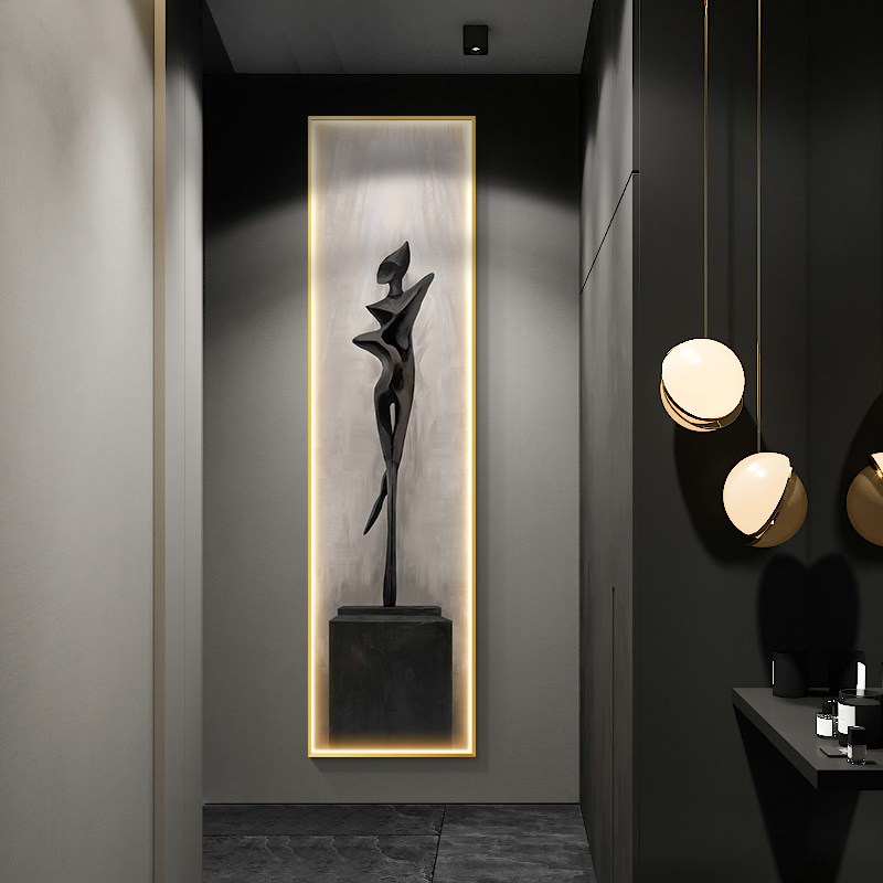 Foyer Lighting Wall Decor - Lámpara de pared LED con pintura