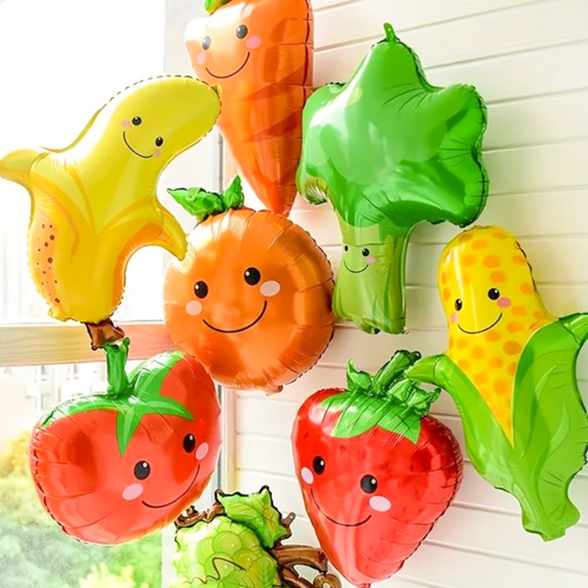 Orange Lighting Decor - 7 Uds. Globos temáticos de frutas
