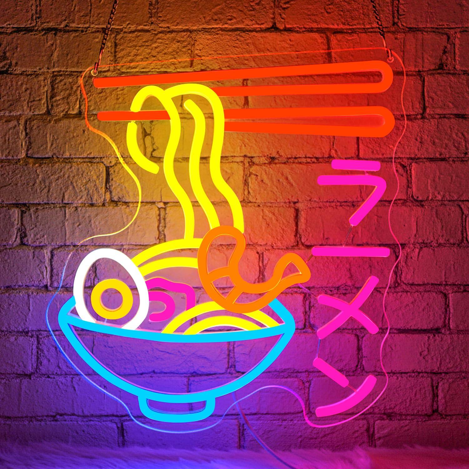 Lighting Decor In Room - Letrero de Neón LED de Ramen,