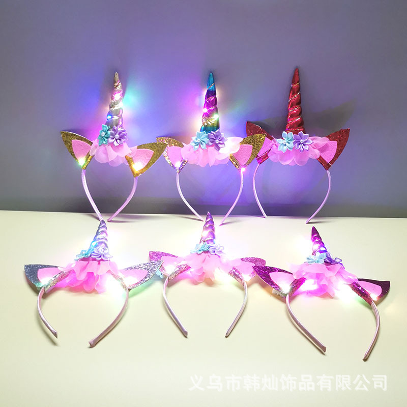 Nueva Diadema de Unicornio con - Unique Lighting Decor reseña y precio