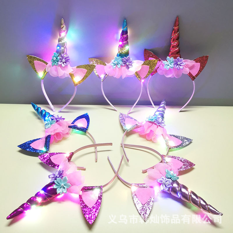 Nueva Diadema de Unicornio con - Unique Lighting Decor reseña y precio