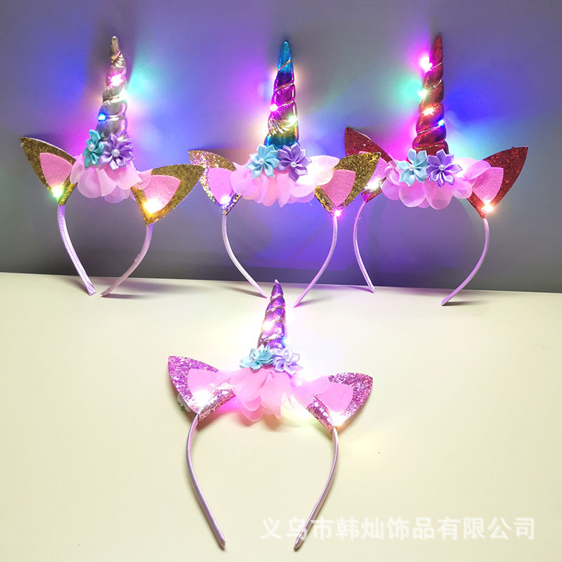 Nueva Diadema de Unicornio con - Unique Lighting Decor reseña y precio