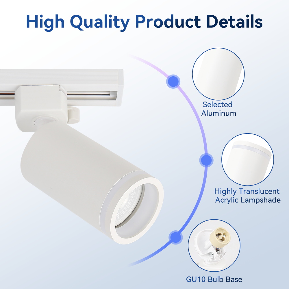 Foco de luz de pista Led GU10  - Decor Lighting Fixtures reseña y precio