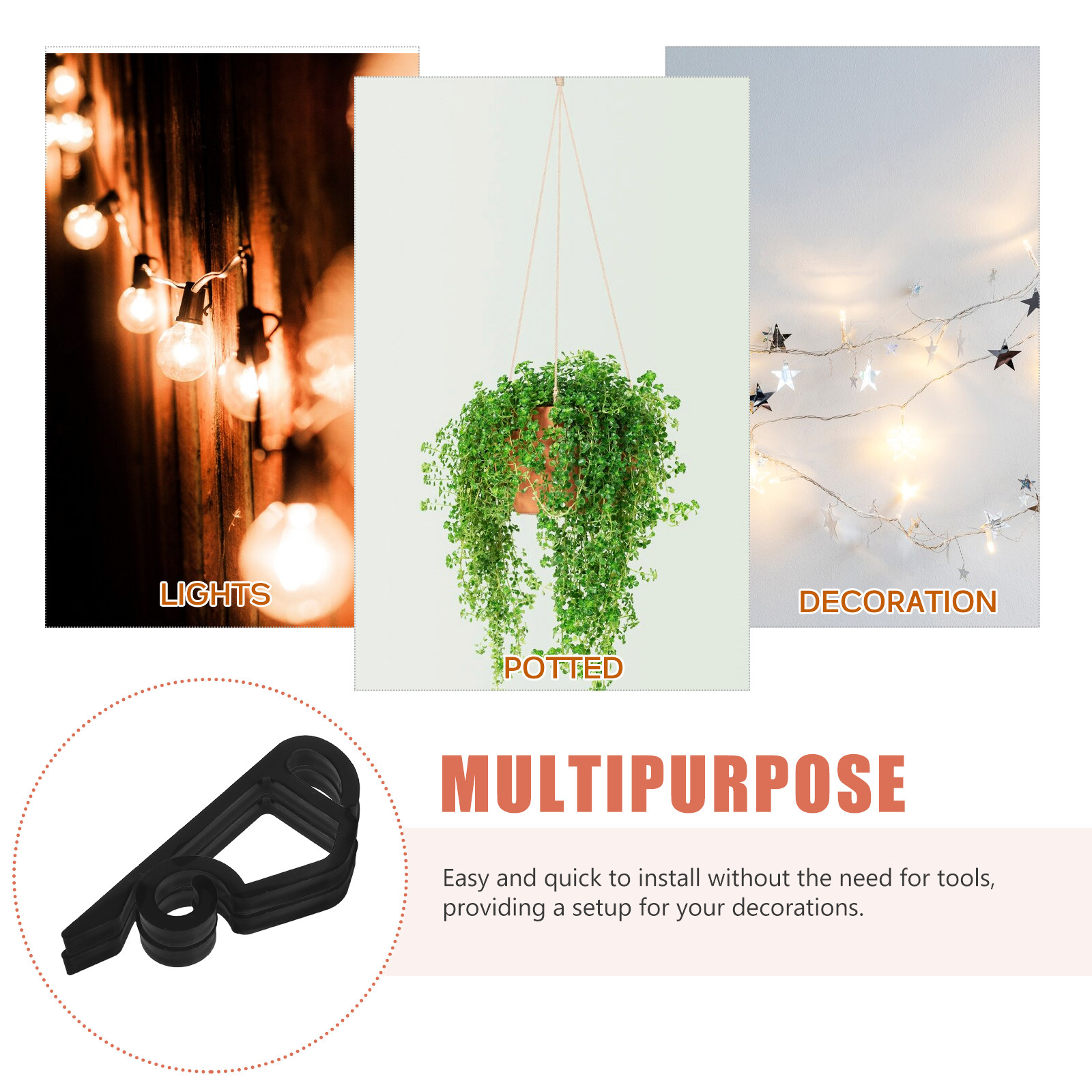 120 Ganchos Resistentes a la I - String Light Outdoor reseña y precio