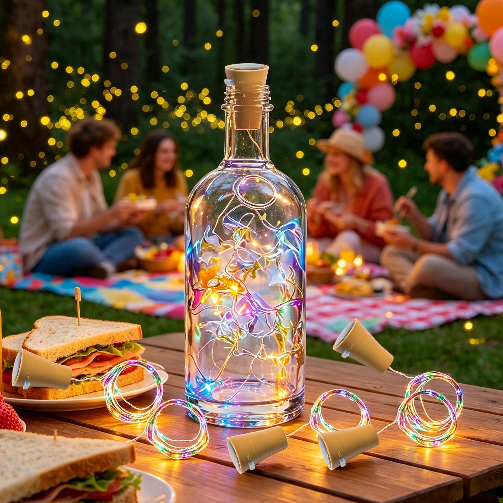Luces solares para botellas de - String Light Outdoor reseña y precio