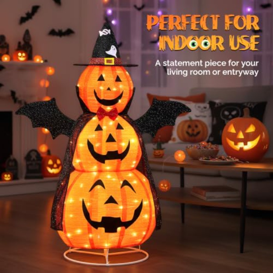 Decoraciones de Halloween para - Orange Lighting Decor reseña y precio