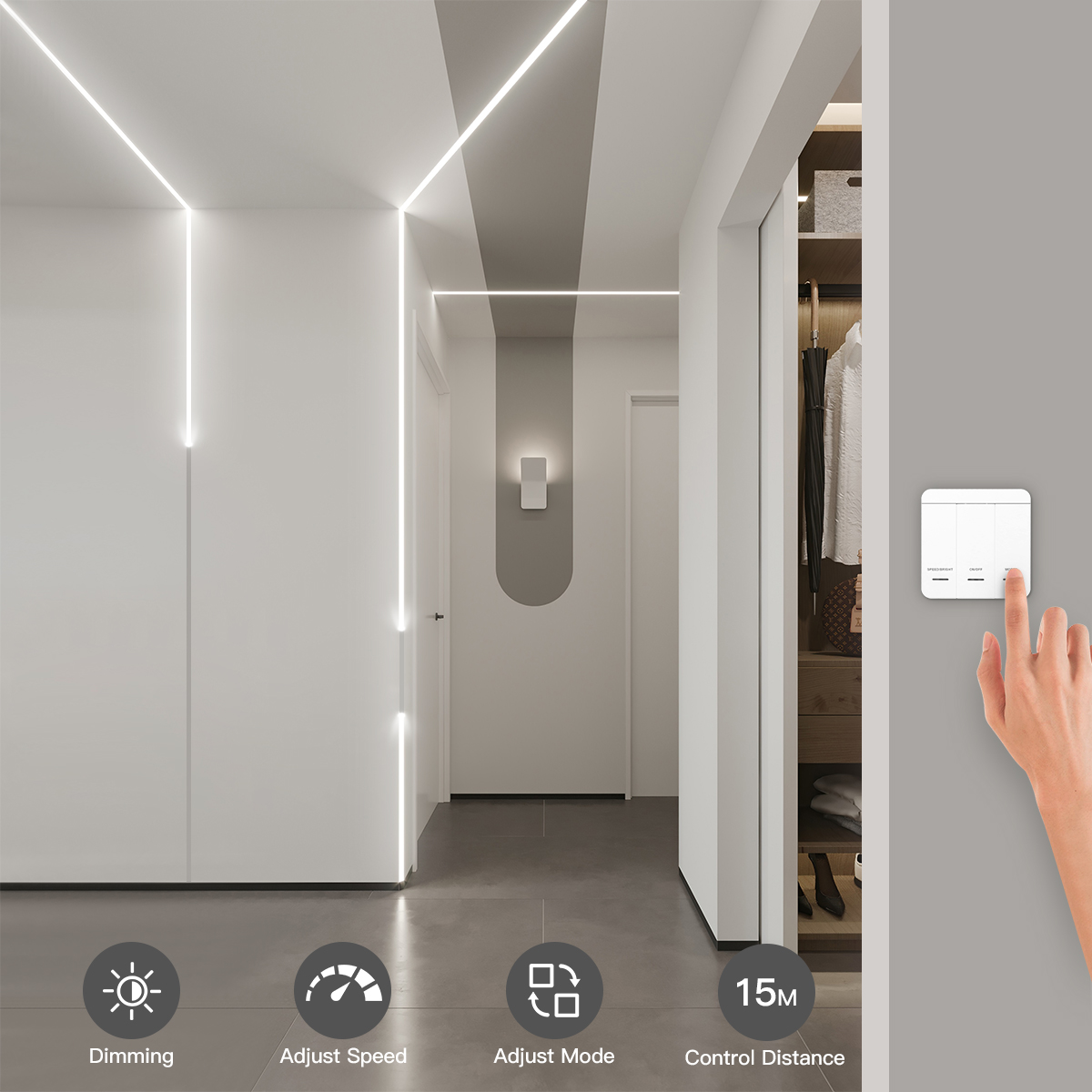 Tira de luces LED direccionabl - Lighting Bolt Decor reseña y precio