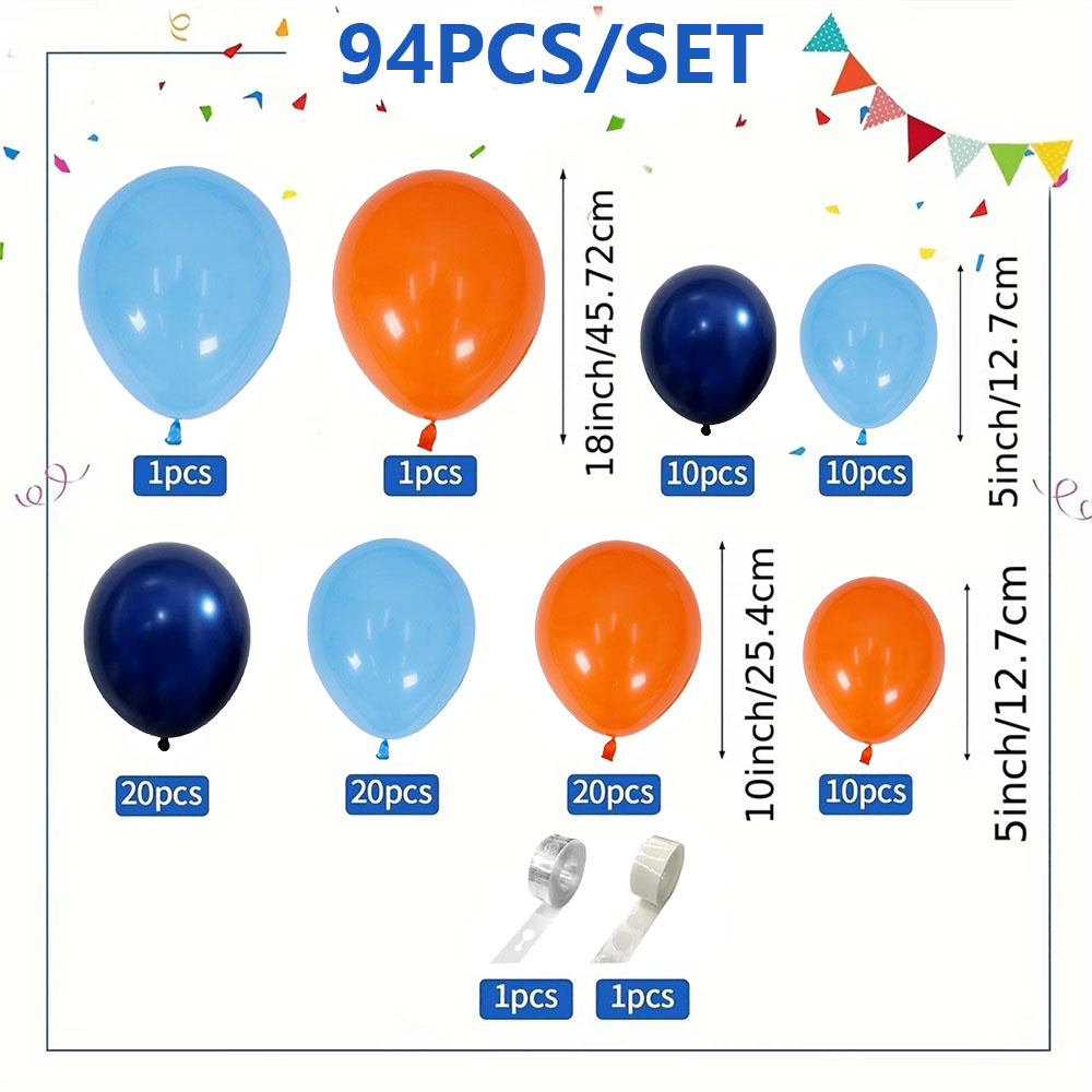 Kit de arco de globos azules d - Orange Lighting Decor reseña y precio