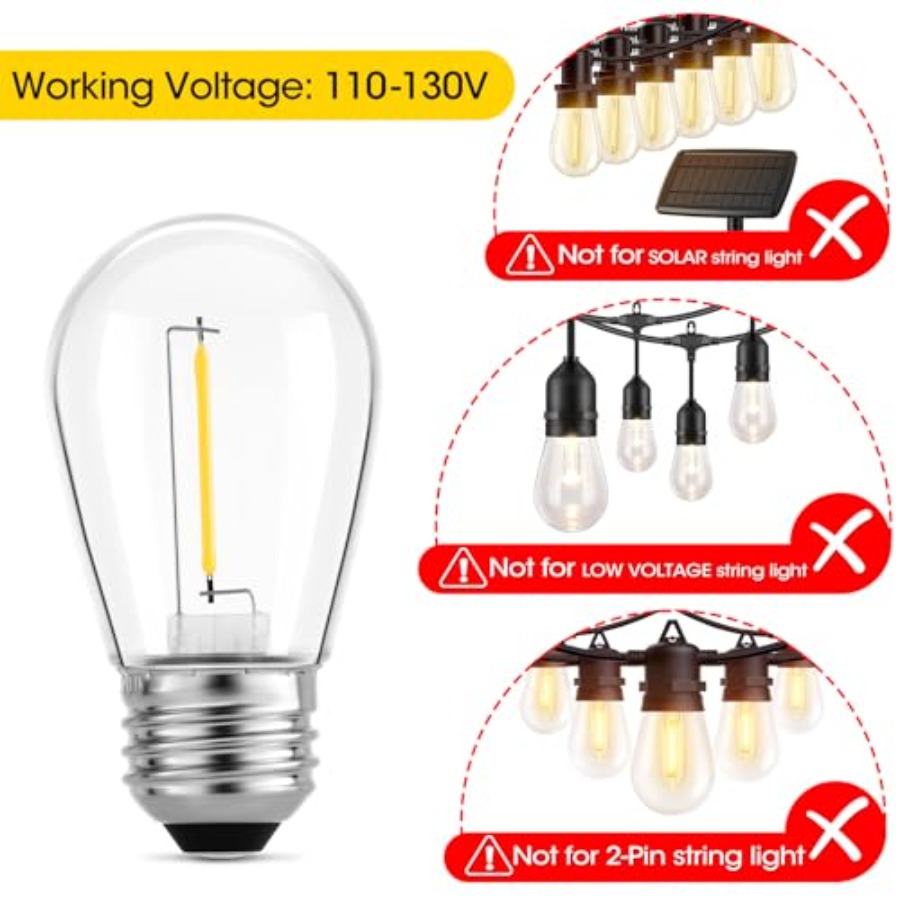 Paquete de 36 Bombillas LED S1 - String Light Outdoor reseña y precio