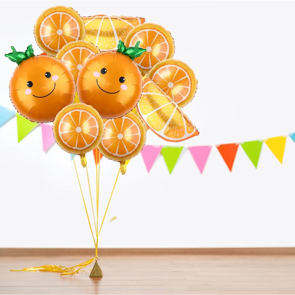 10 unidades de globos de fruta - Orange Lighting Decor reseña y precio