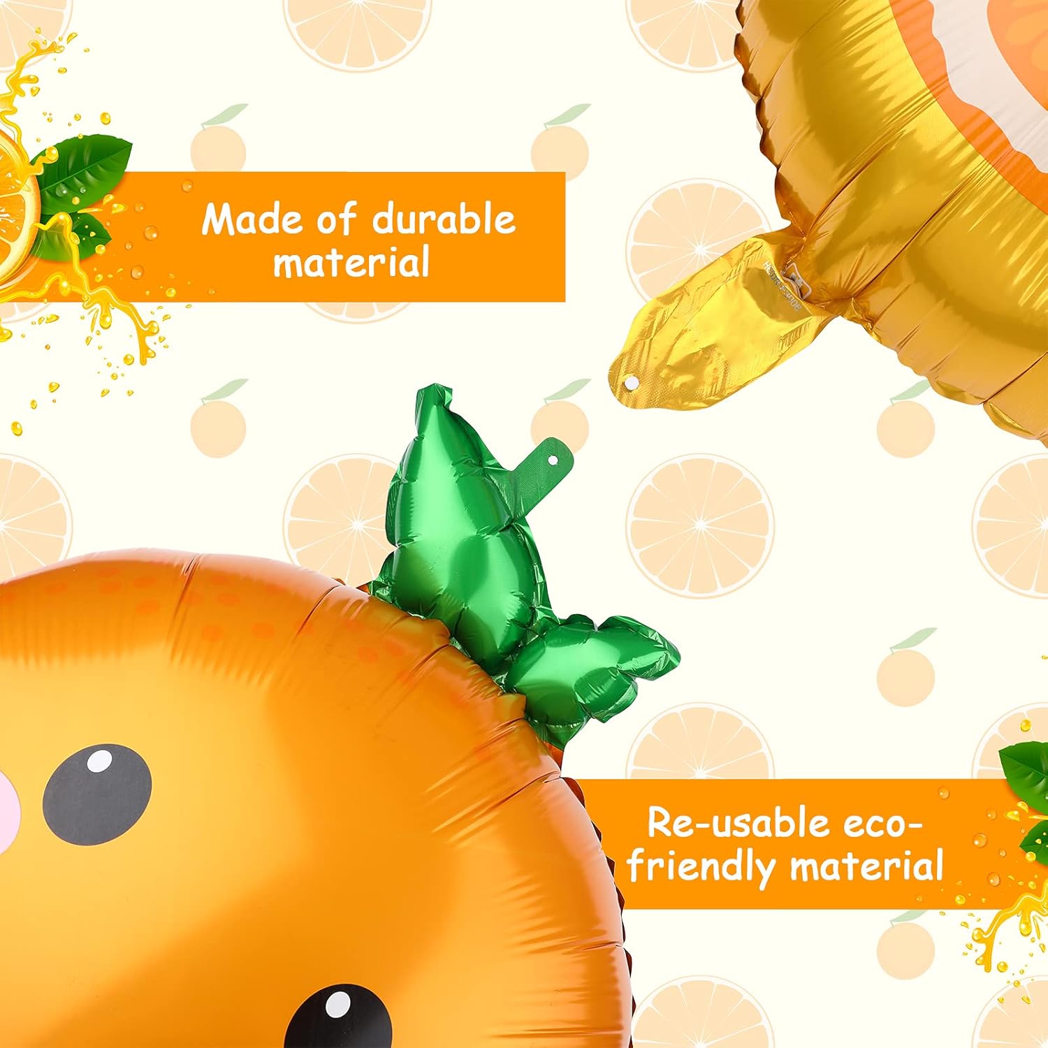 10 unidades de globos de fruta - Orange Lighting Decor reseña y precio
