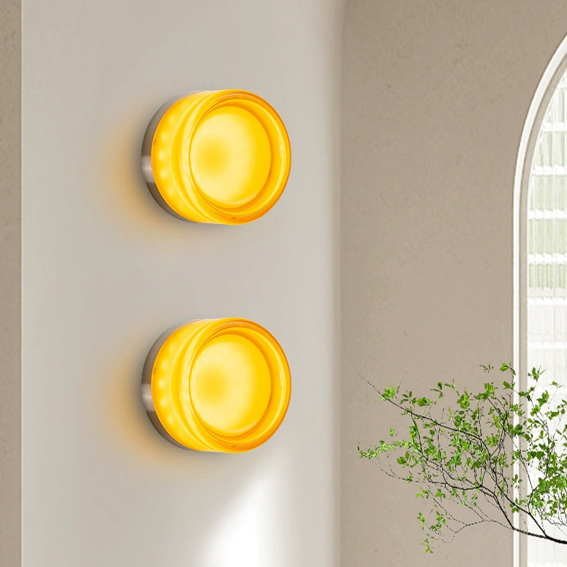 Lámparas de pared redondas mod - Foyer Lighting Wall Decor reseña y precio