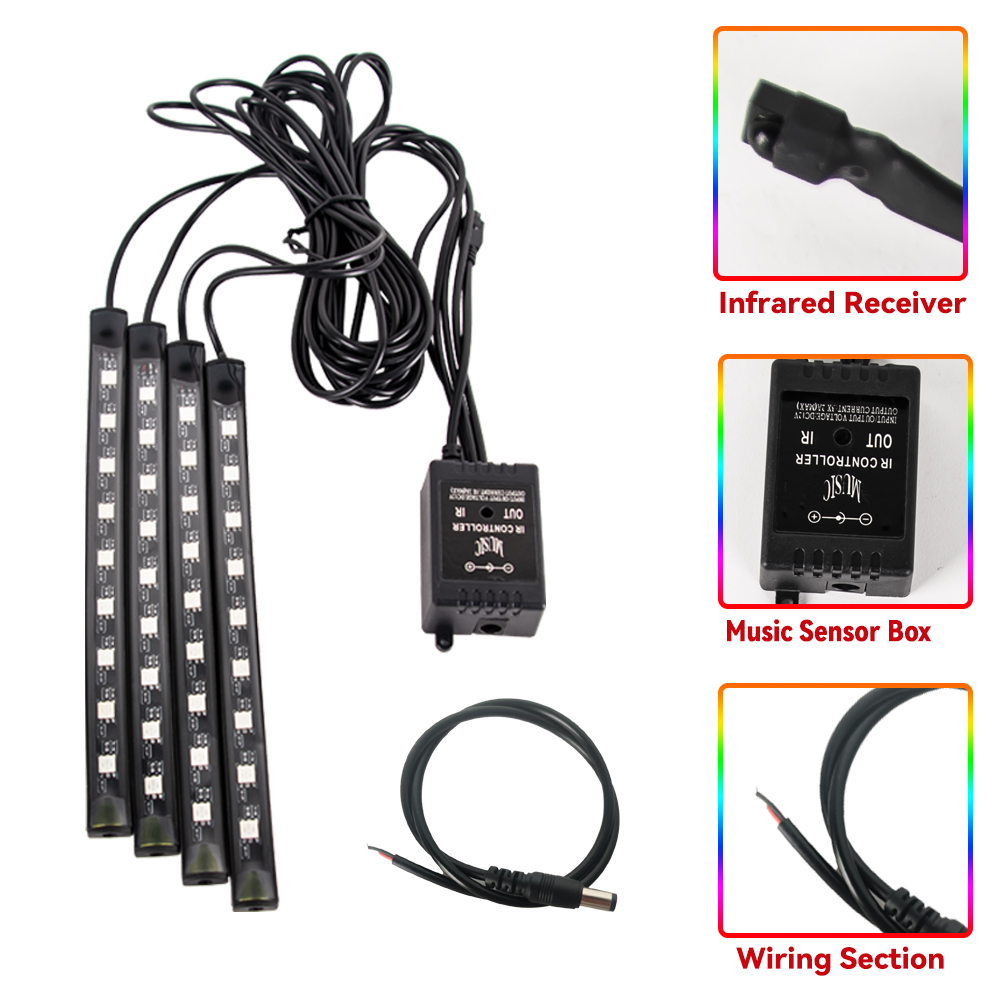 Luz LED para pie de ambiente d - Lighting Bolt Decor reseña y precio