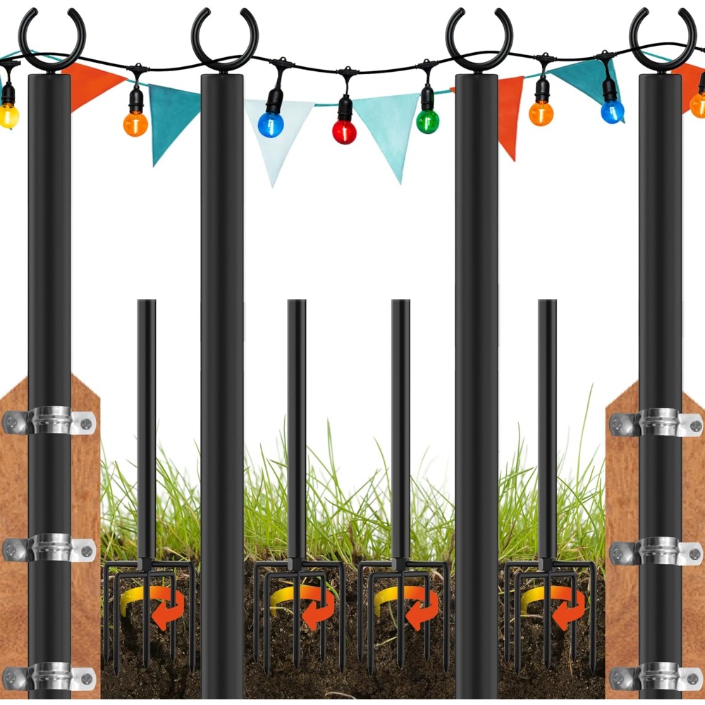 land·voi Paquete de 4 postes d - String Light Outdoor reseña y precio