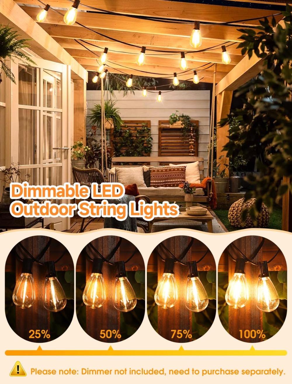 Guirnalda de Luces LED para Ex - String Light Outdoor reseña y precio