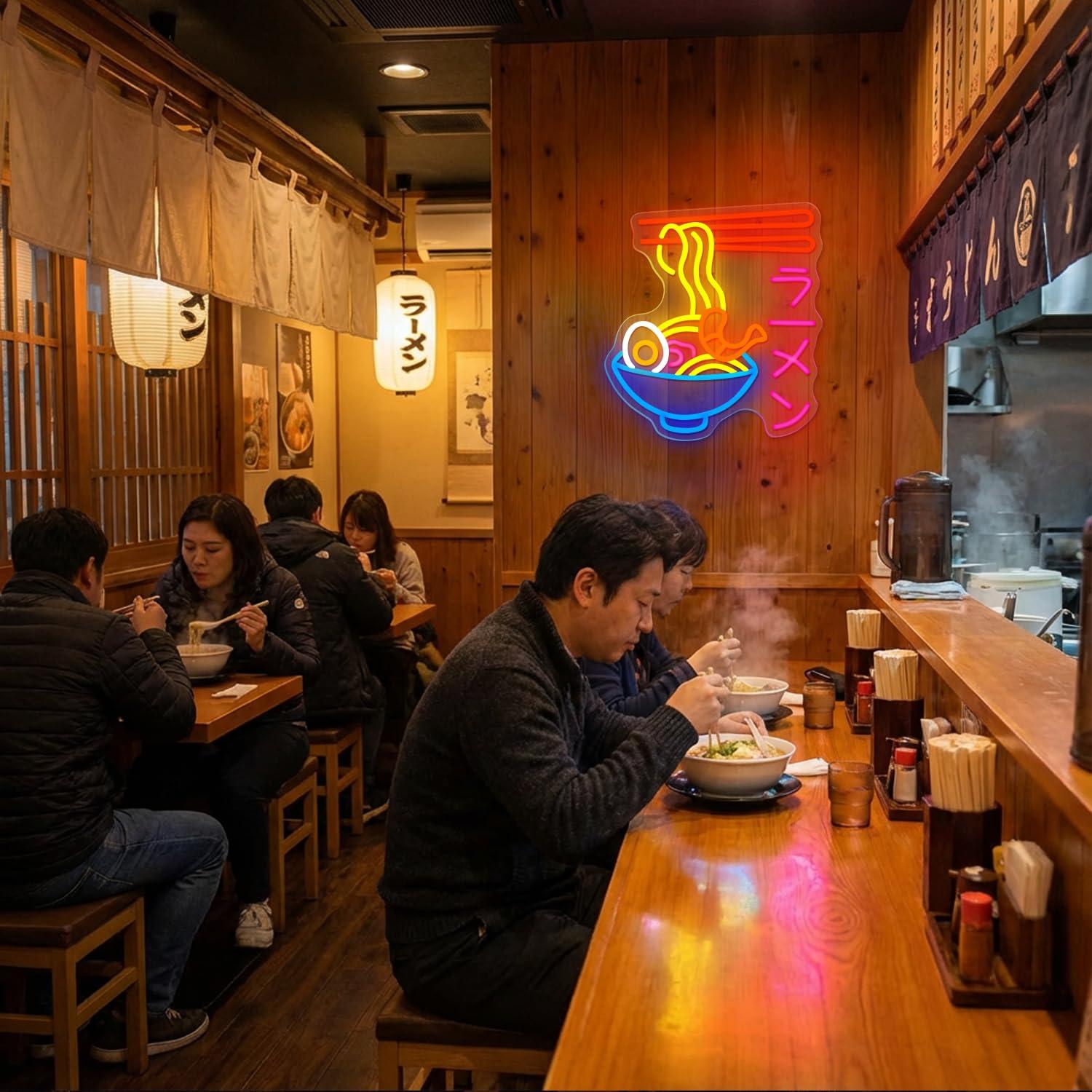 Letrero de Neón LED de Ramen,  - Lighting Decor In Room reseña y precio