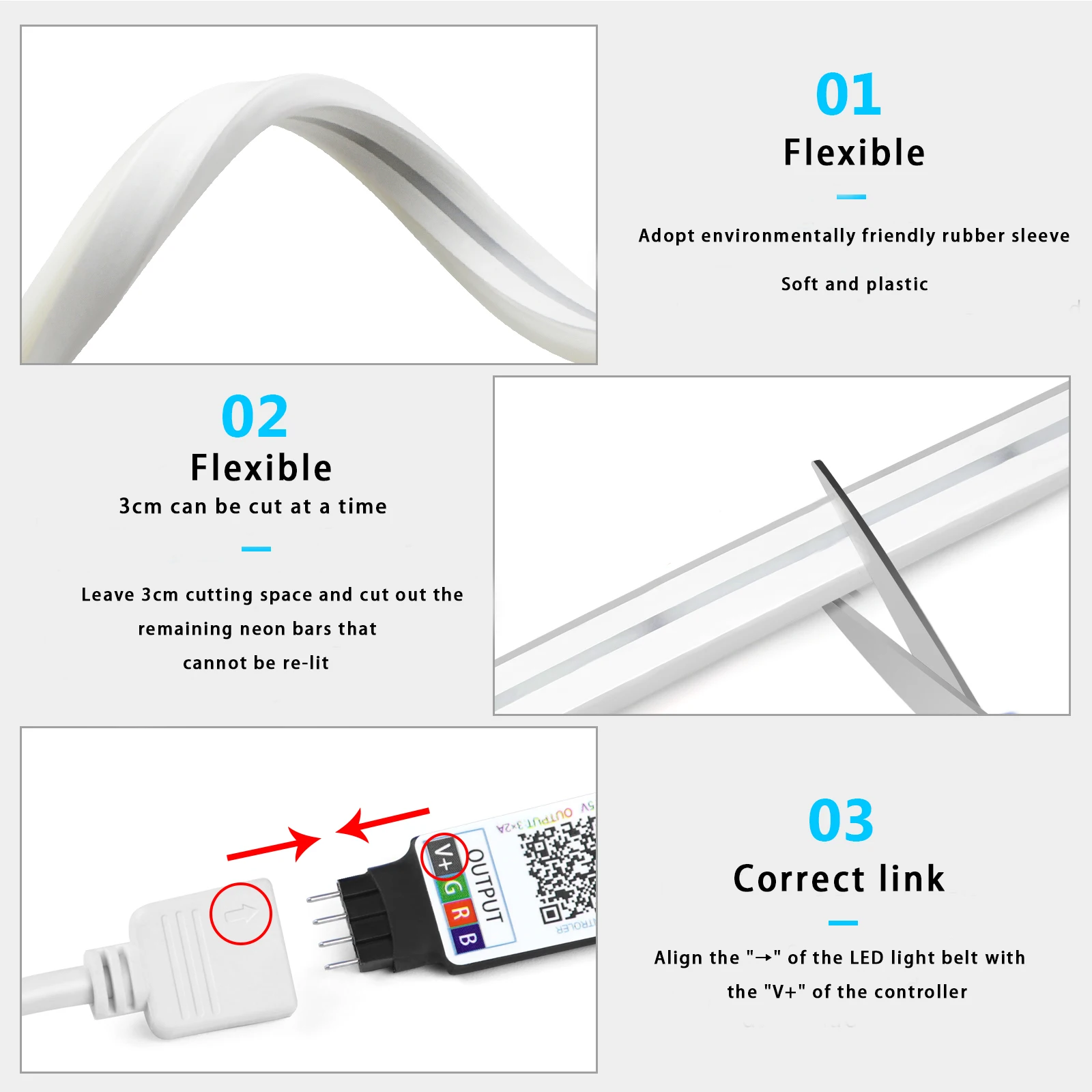 Tira de luces LED de neón RGB  - Lighting Decor In Room reseña y precio